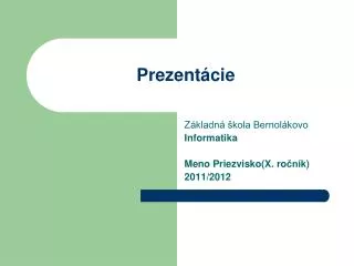 prezent cie