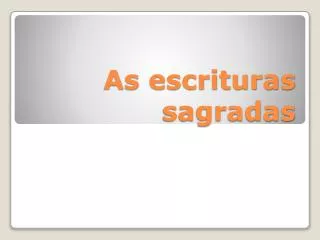 as escrituras sagradas