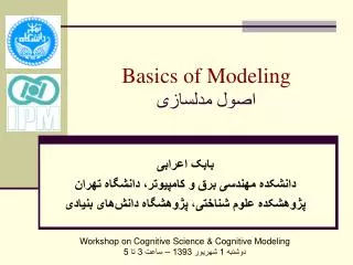 basics of modeling