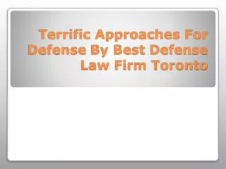 Terrific Approaches For Defence By Best Defence Law Firm Tor