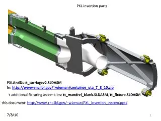 PXL insertion parts