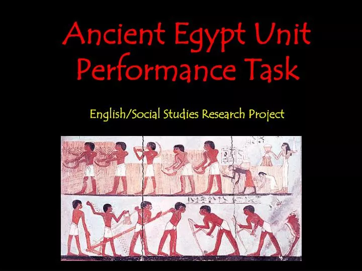 ancient egypt unit performance task