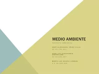 medio ambiente