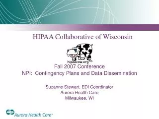 HIPAA Collaborative of Wisconsin Fall 2007 Conference