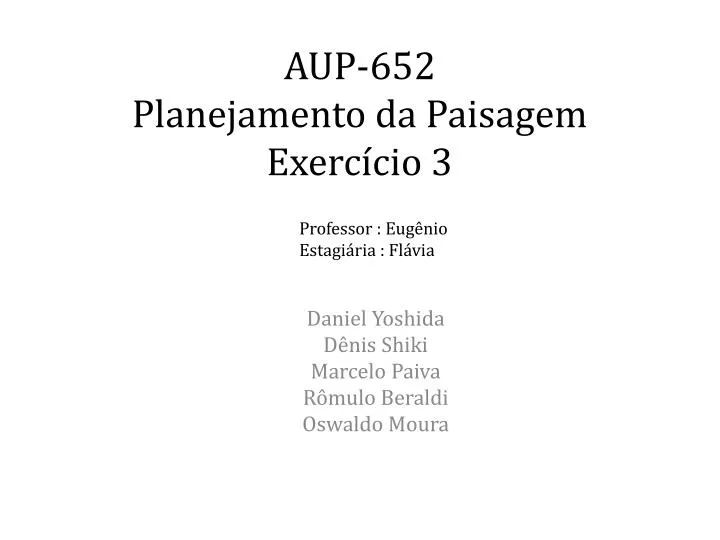 aup 652 planejamento da paisagem exerc cio 3