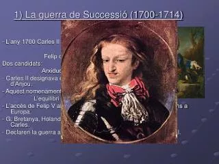1 la guerra de successi 1700 1714