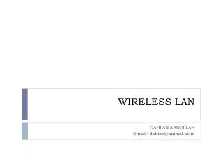 WIRELESS LAN