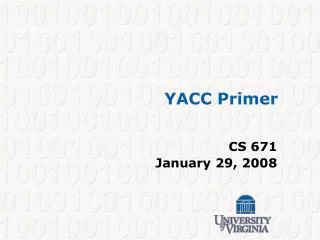 YACC Primer