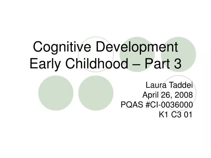 cognitive development early childhood part 3