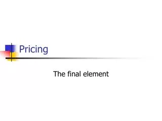 Pricing