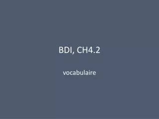 bdi ch4 2