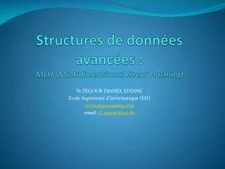 structures de donn es avanc es mlh multidimensional linear hashing