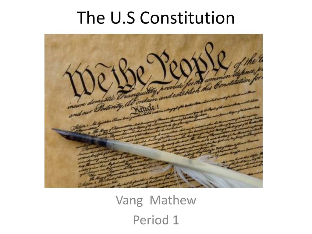 PPT - The U.S Constitution PowerPoint Presentation, free download - ID ...