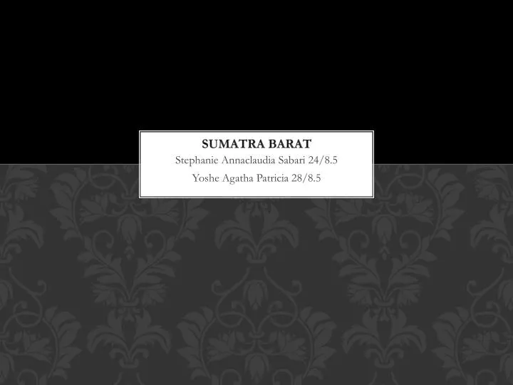 sumatra barat