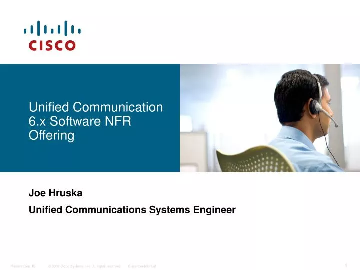 unified communication 6 x software nfr offering
