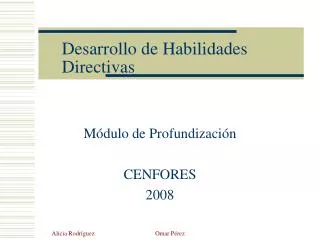desarrollo de habilidades directivas