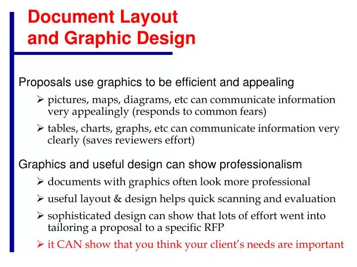 document layout and graphic design