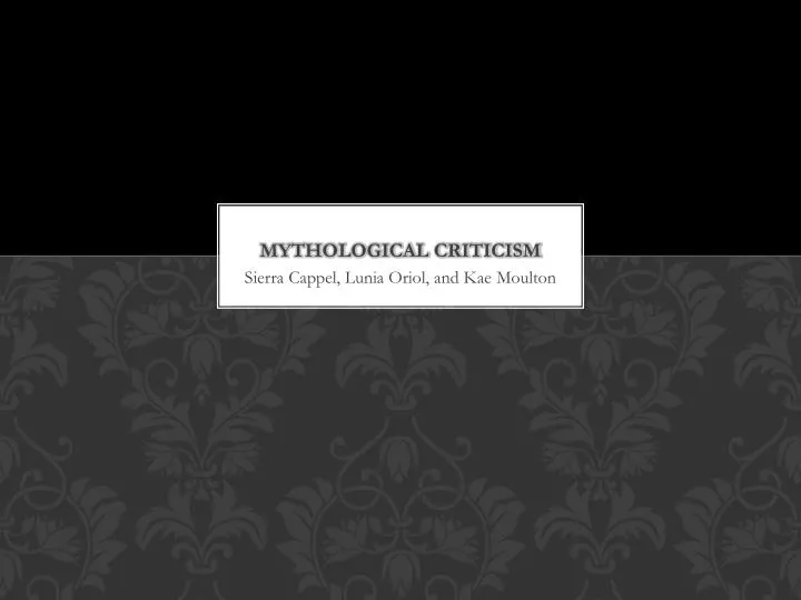 mythological criticism