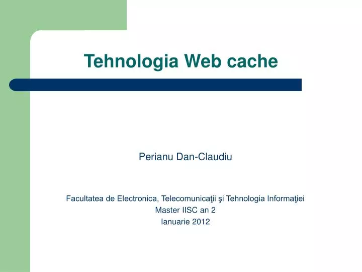 tehnologia web cache