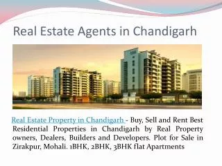 Real Estate Agents in Chandigarh