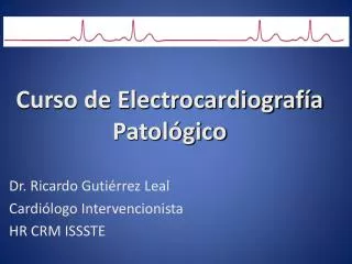 curso de electrocardiograf a patol gico
