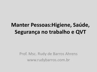 manter pessoas higiene sa de seguran a no trabalho e qvt