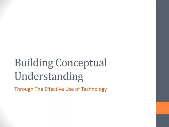building conceptual understanding
