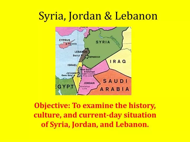syria jordan lebanon
