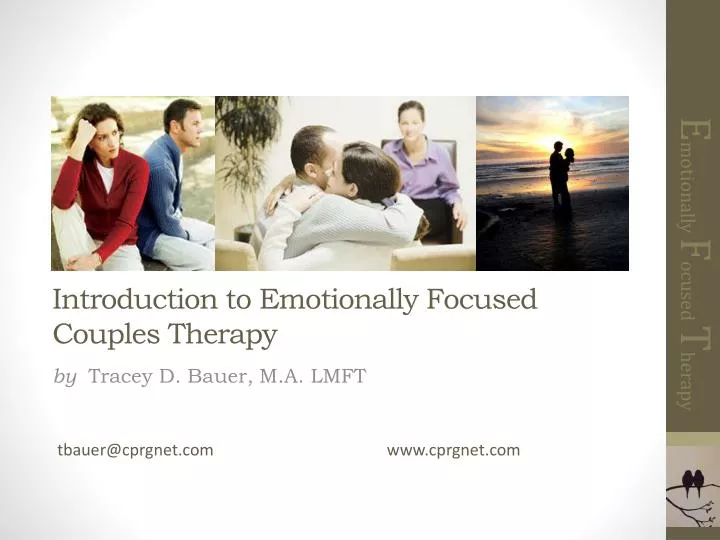 introduction to emotionally focused couples therapy