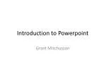 Introduction to Powerpoint - slide 1