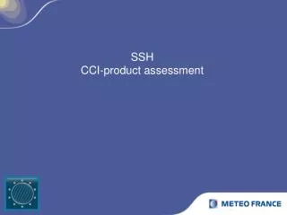 SSH CCI-product assessment