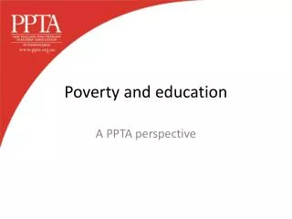 Poverty and education