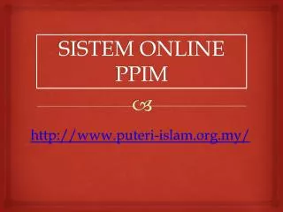 sistem online ppim