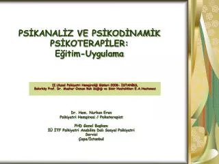 ps kanal z ve ps kod nam k ps koterap ler e itim uygulama