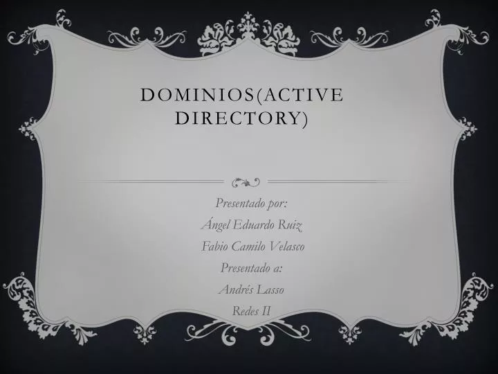 dominios active directory