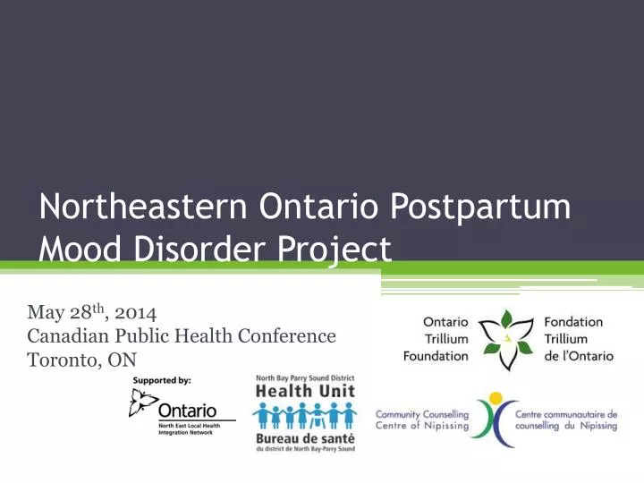 northeastern ontario postpartum mood disorder project
