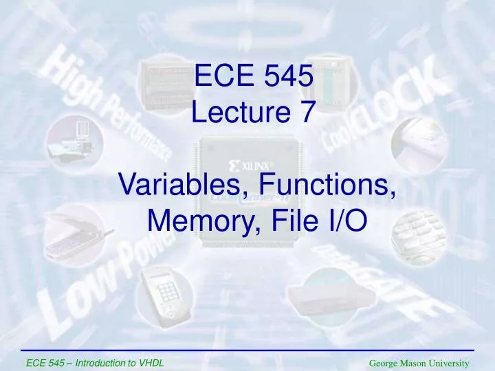 variables functions memory file i o
