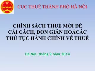 c c thu th nh ph h n i