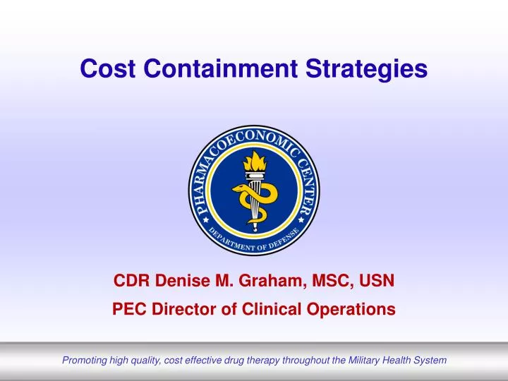 cost containment strategies