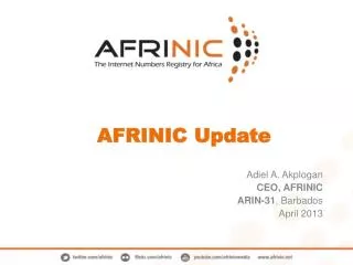 AFRINIC Update