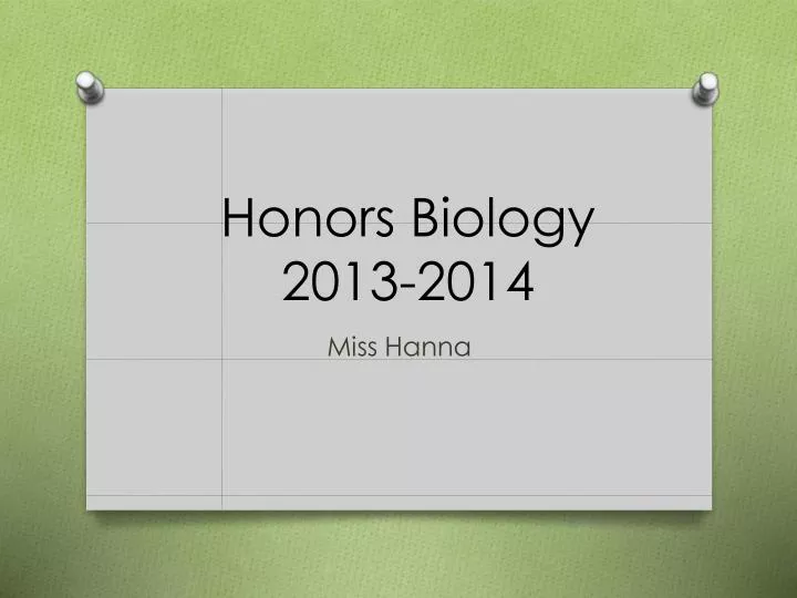 honors biology 2013 2014
