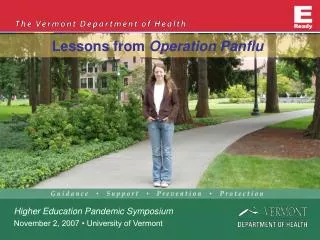 Lessons from Operation Panflu