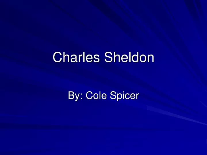 charles sheldon