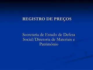 registro de pre os