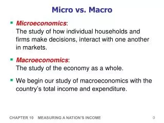 Micro vs. Macro