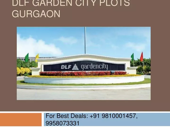 dlf garden city plots gurgaon