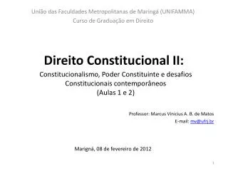 direito constitucional ii