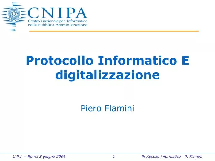 protocollo informatico e digitalizzazione