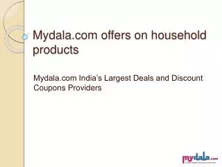 Online offers on household products