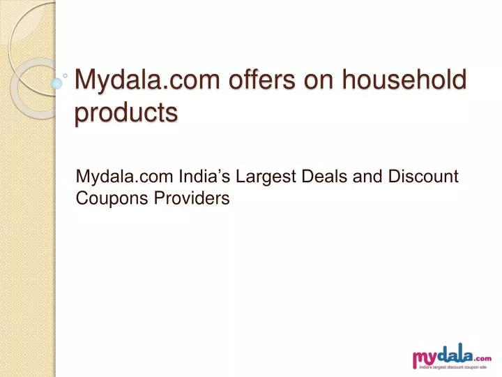 mydala com offers on household products